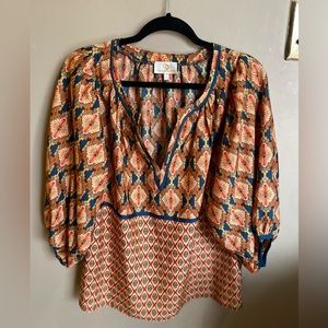 Colorful, flowy Boho top!